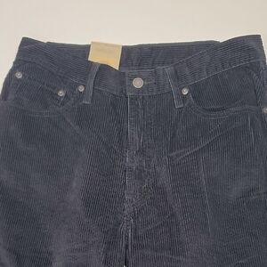 LEVI'S NWT BLACK CORDUROY HIGH-WAISTED MOM JEANS SZ 30 X 30